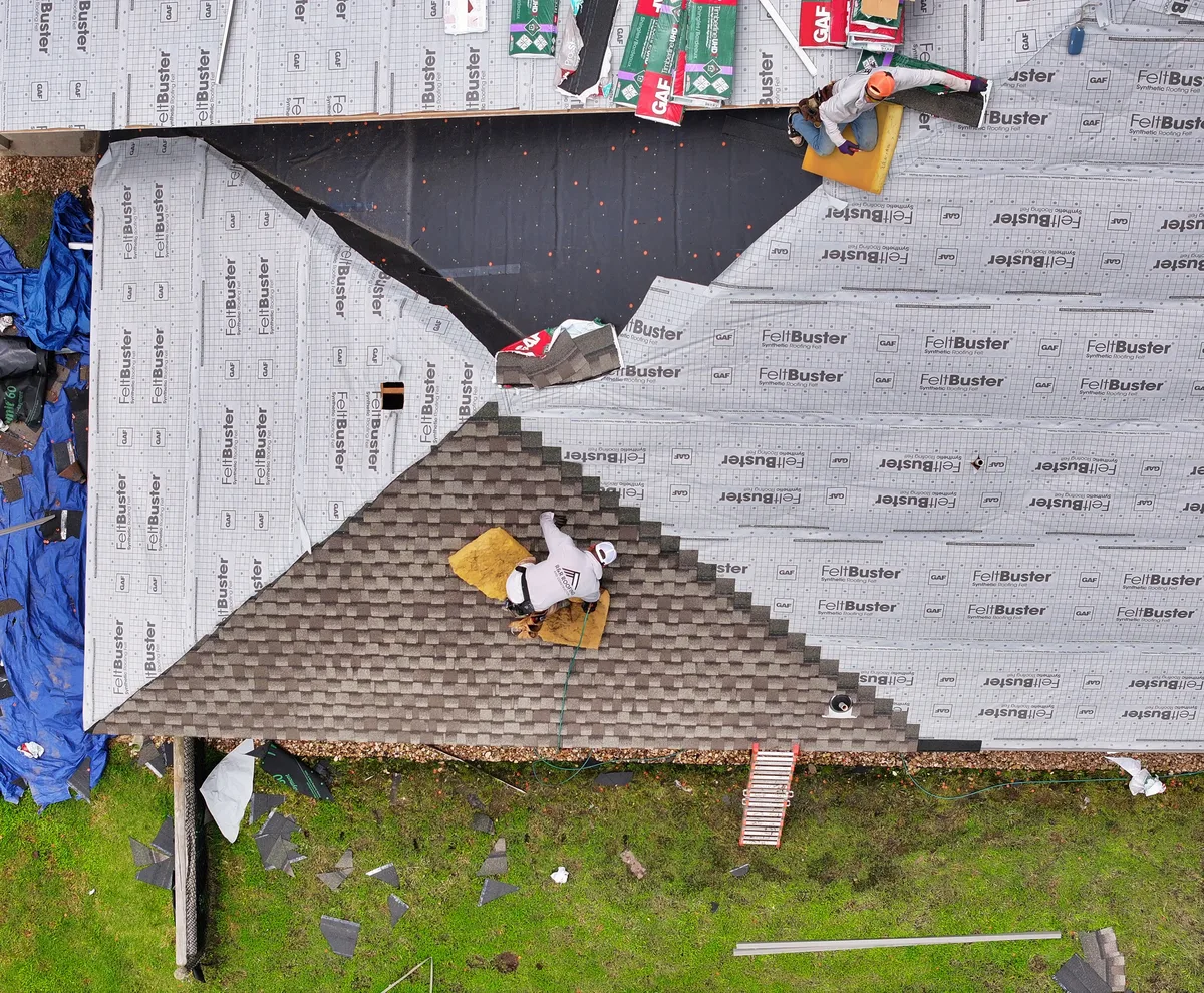 R&R roofing work in the Tulsa metro