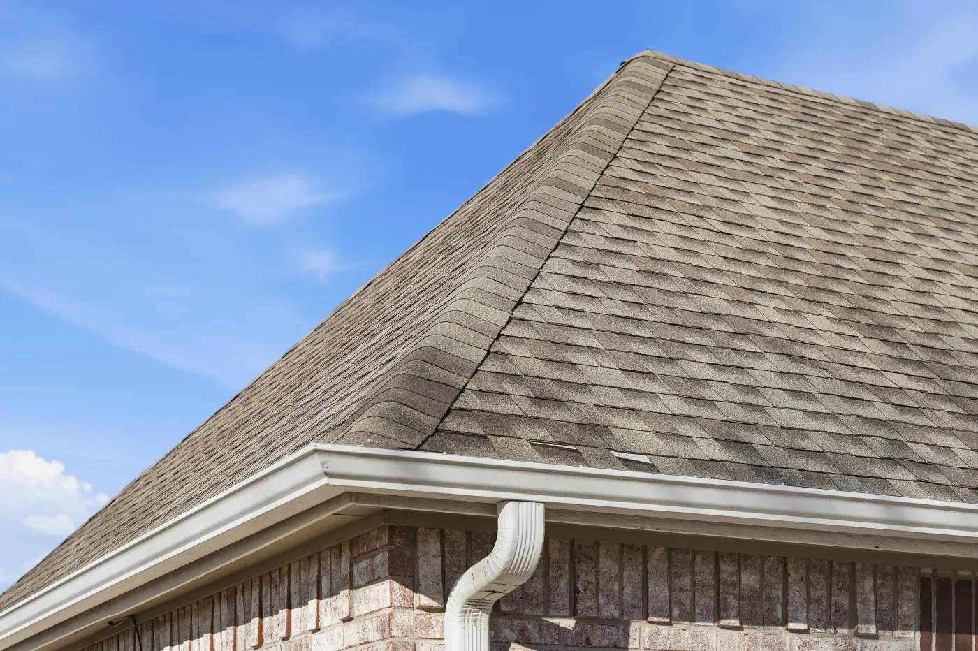 Home with a completed R&R roof in the Tulsa metro